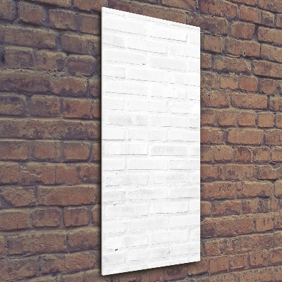 Plexiglasbilder vertikal Ziegelmauer