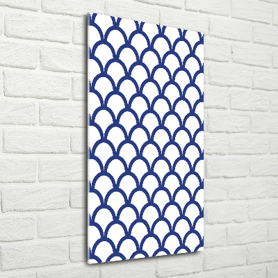 Modernes Acrylbild vertikal Maritimer Hintergrund