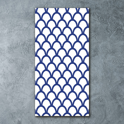 Modernes Acrylbild vertikal Maritimer Hintergrund