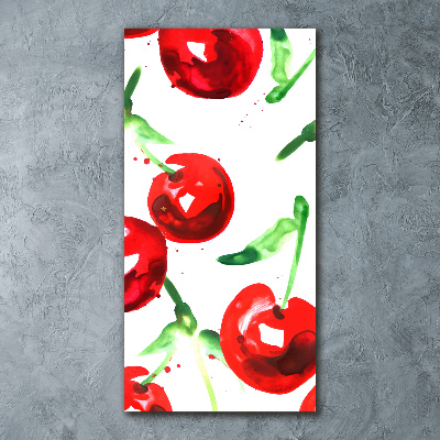 Plexiglasbilder vertikal Kirschen