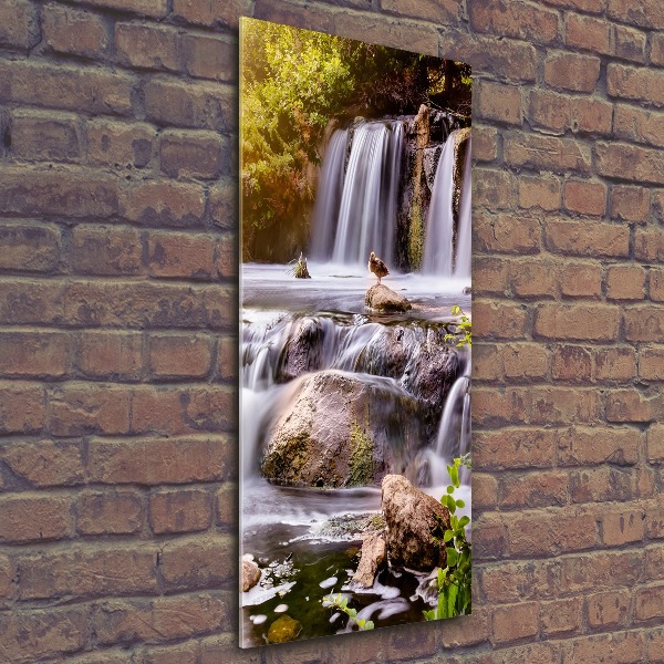 Bild auf Acrylglas vertikal Wasserfall