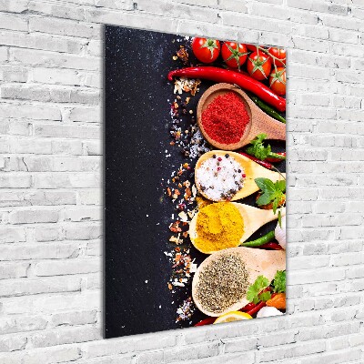 Bild auf Acrylglas vertikal Gewürze