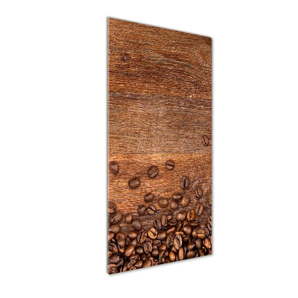 Modernes Acrylbild vertikal Kaffeebohnen