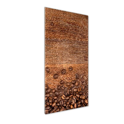 Modernes Acrylbild vertikal Kaffeebohnen