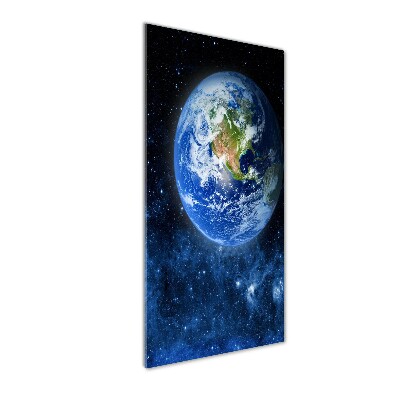 Acrylbild vertikal Globus