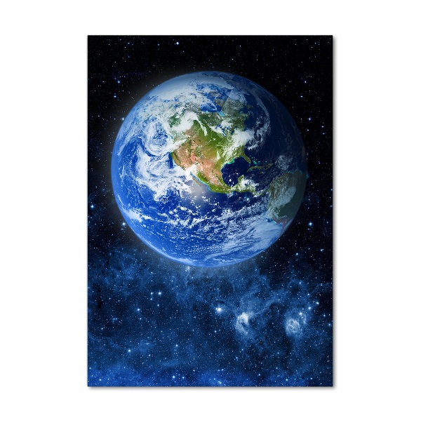 Acrylbild vertikal Globus