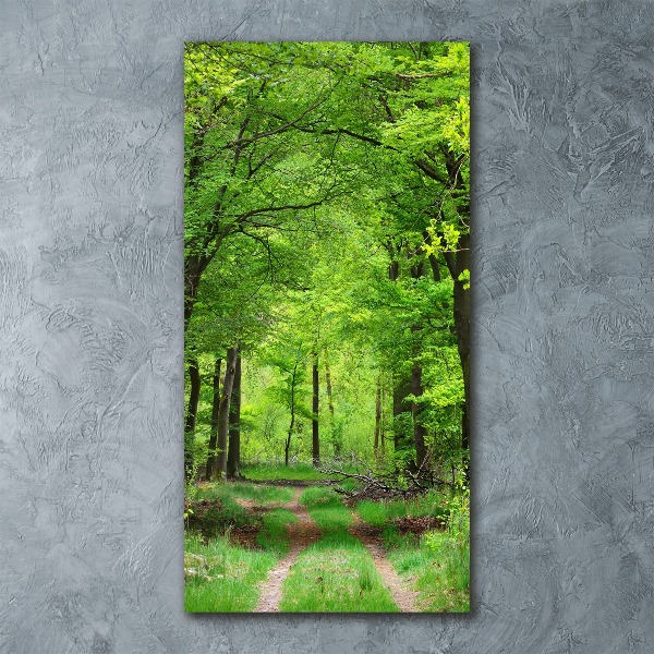 Bild auf Acrylglas vertikal Grüner Wald