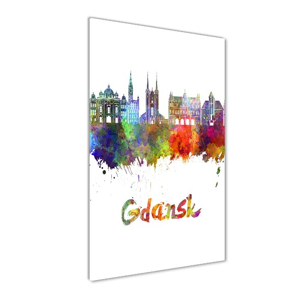Bild auf Acrylglas vertikal Farbenfrohes Danzig