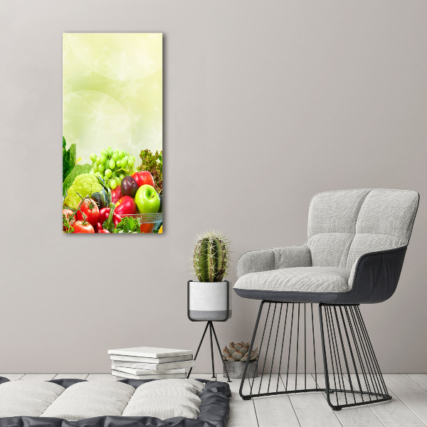 Bild auf Acrylglas vertikal Gemüse und Obst