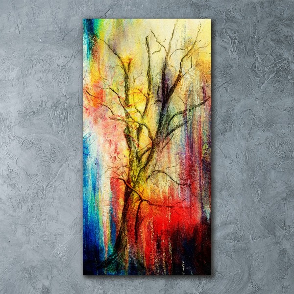 Bild auf Acrylglas vertikal Abstrakter Baum