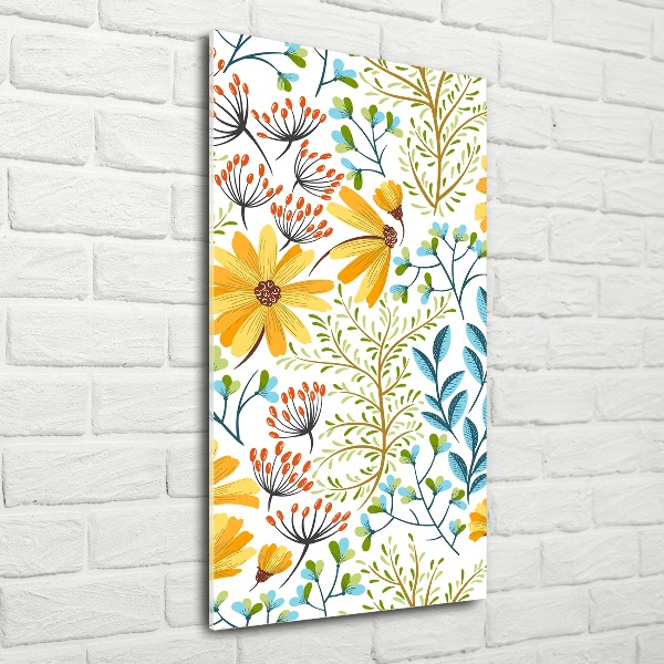 Bild auf Acrylglas vertikal Wildblumen