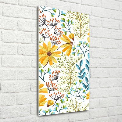 Bild auf Acrylglas vertikal Wildblumen