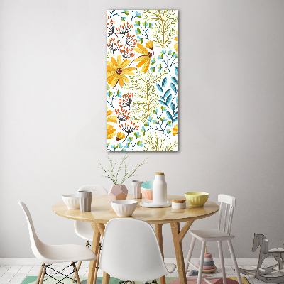 Bild auf Acrylglas vertikal Wildblumen