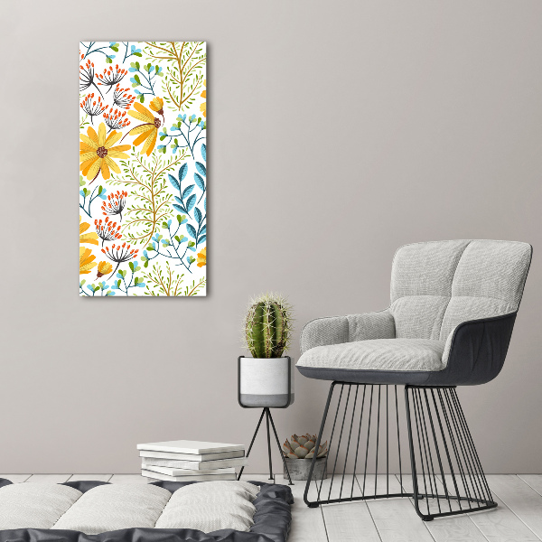 Bild auf Acrylglas vertikal Wildblumen