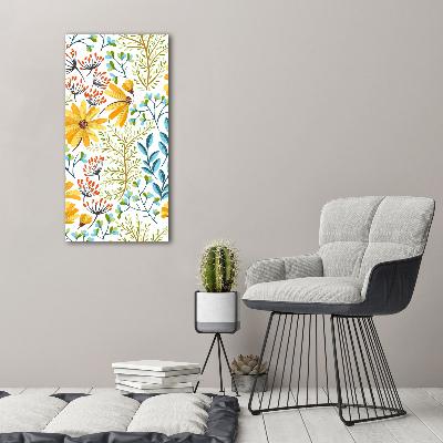 Bild auf Acrylglas vertikal Wildblumen