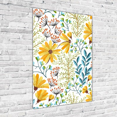 Bild auf Acrylglas vertikal Wildblumen