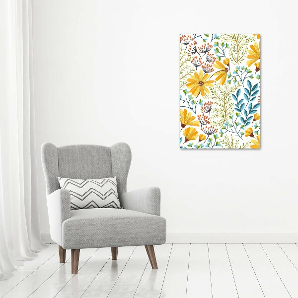 Bild auf Acrylglas vertikal Wildblumen