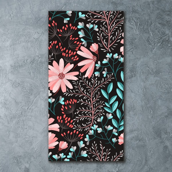 Plexiglasbilder vertikal Wildblumen