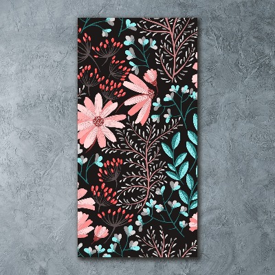 Plexiglasbilder vertikal Wildblumen