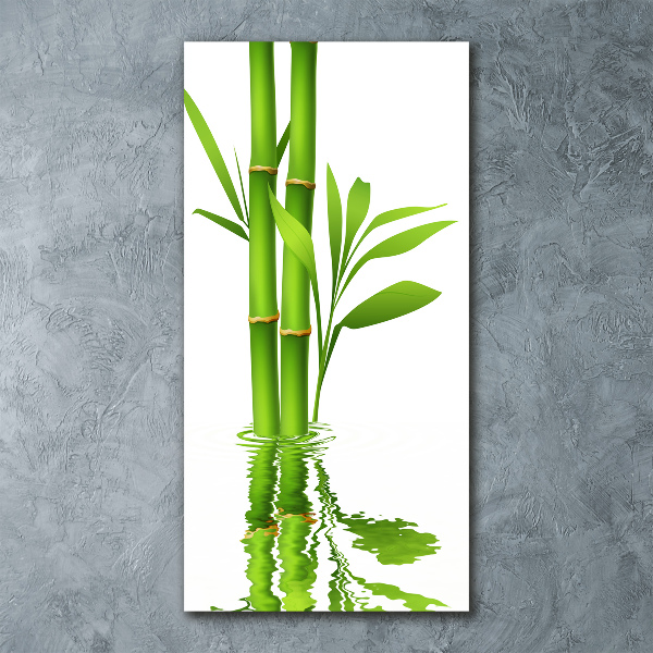 Modernes Acrylbild vertikal Bambus