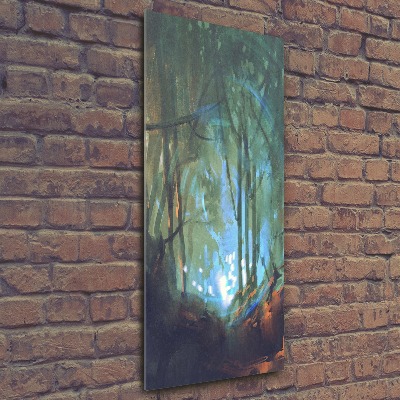 Bild auf Acrylglas vertikal Mystischer Wald