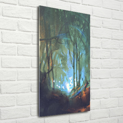 Bild auf Acrylglas vertikal Mystischer Wald