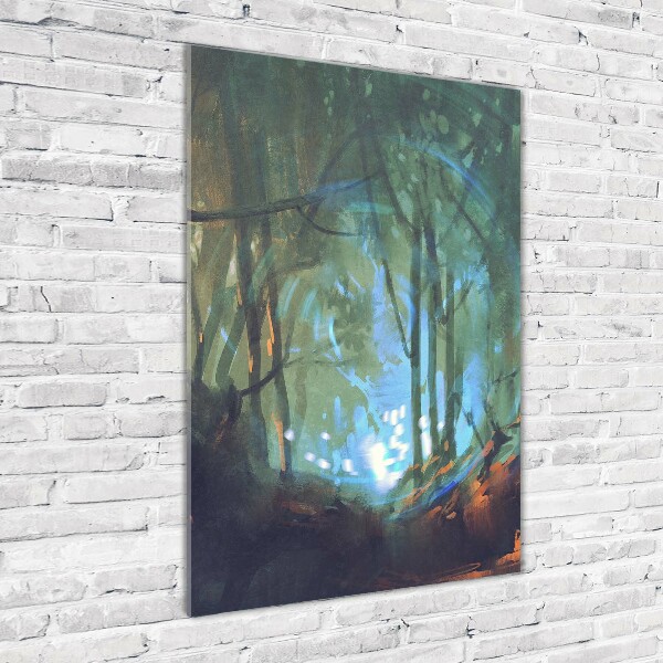 Bild auf Acrylglas vertikal Mystischer Wald
