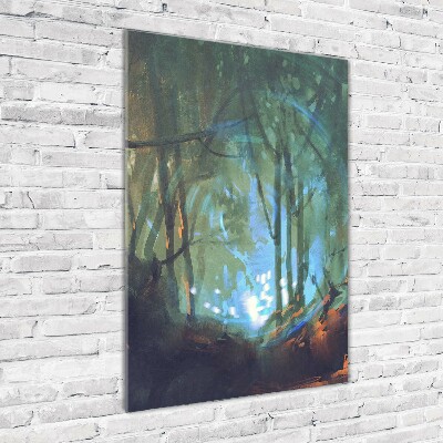 Bild auf Acrylglas vertikal Mystischer Wald