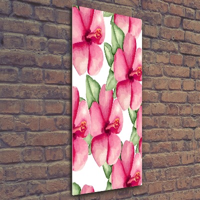Bild auf Acrylglas vertikal Tropische Blumen