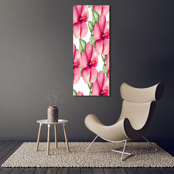 Bild auf Acrylglas vertikal Tropische Blumen