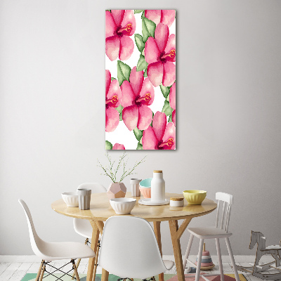 Bild auf Acrylglas vertikal Tropische Blumen