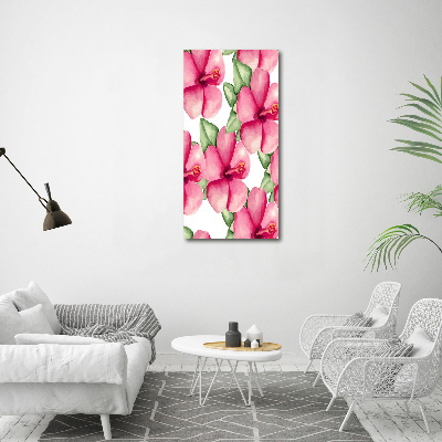 Bild auf Acrylglas vertikal Tropische Blumen