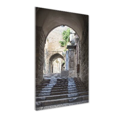 Modernes Acrylbild vertikal Jerusalem, Israel