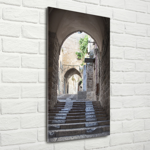 Modernes Acrylbild vertikal Jerusalem, Israel