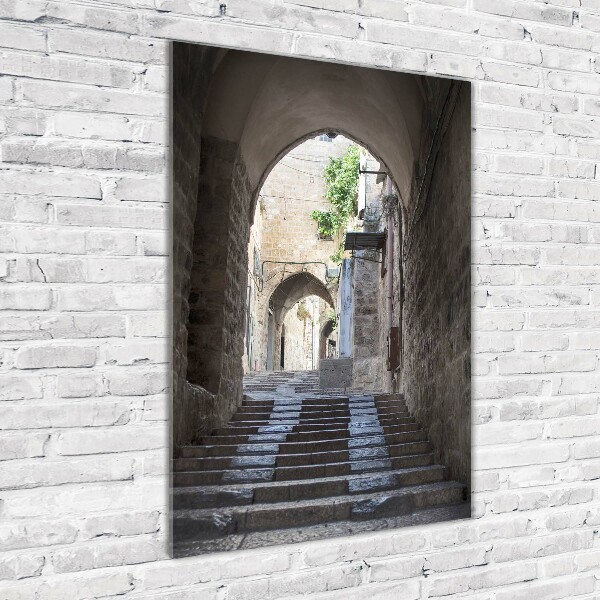 Modernes Acrylbild vertikal Jerusalem, Israel