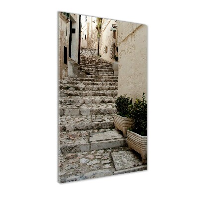Bild auf Acrylglas vertikal Eine charmante Straße