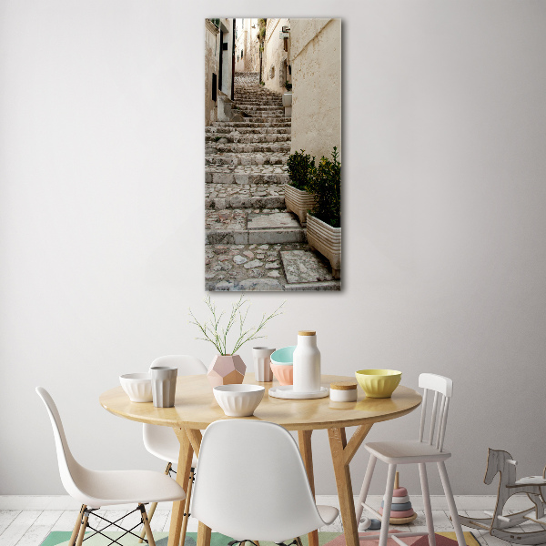 Bild auf Acrylglas vertikal Eine charmante Straße