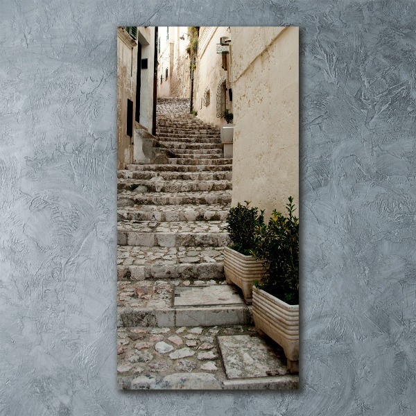 Bild auf Acrylglas vertikal Eine charmante Straße