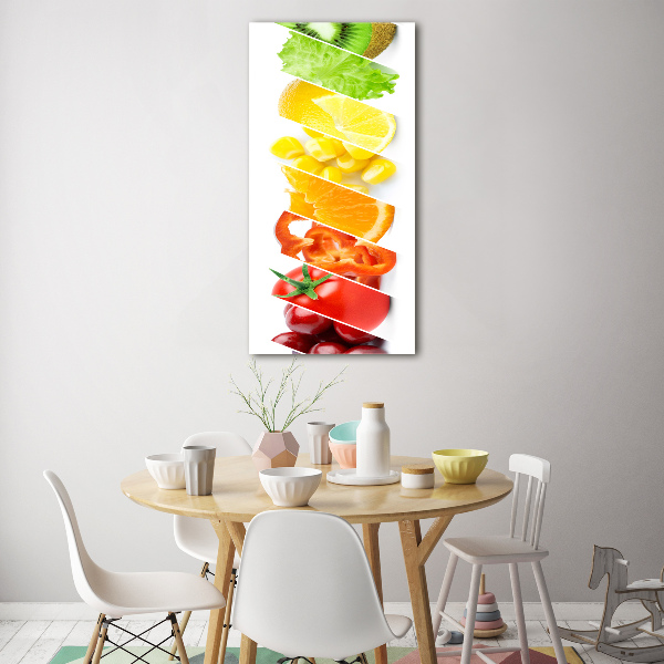 Bild auf Acrylglas vertikal Gemüse und Obst