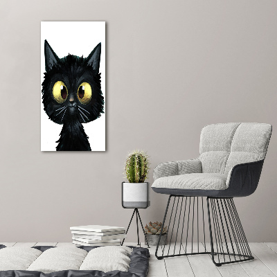 Bild auf Acrylglas vertikal Katze