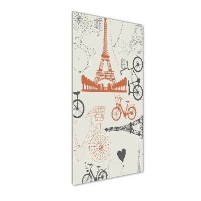 Acrylbild vertikal Symbole Frankreichs