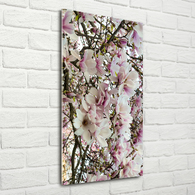 Bild auf Acrylglas vertikal Magnolienblüten