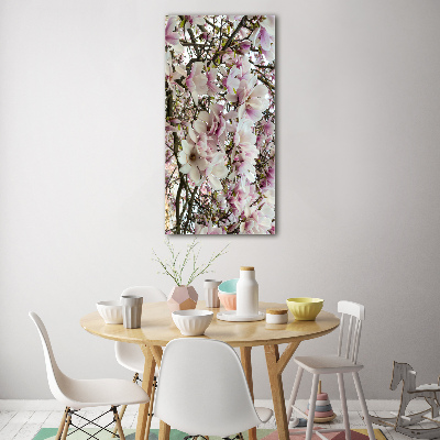Bild auf Acrylglas vertikal Magnolienblüten