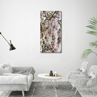 Bild auf Acrylglas vertikal Magnolienblüten