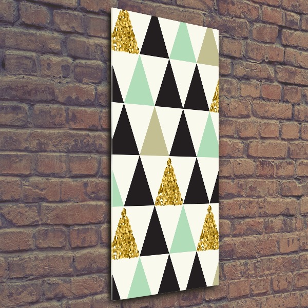 Bild auf Acrylglas vertikal Bunte Dreiecke