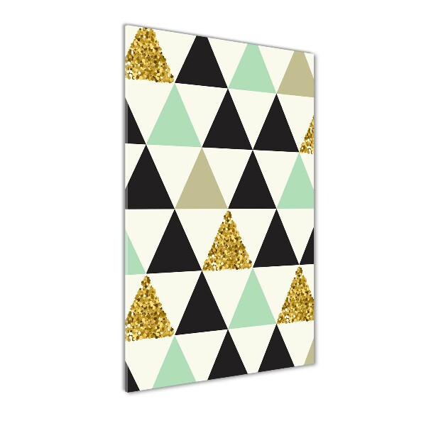 Bild auf Acrylglas vertikal Bunte Dreiecke