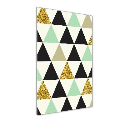 Bild auf Acrylglas vertikal Bunte Dreiecke