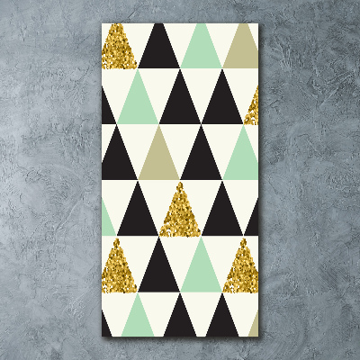 Bild auf Acrylglas vertikal Bunte Dreiecke