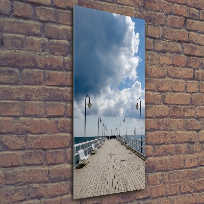 Bild auf Acrylglas vertikal Pier in Orłowo