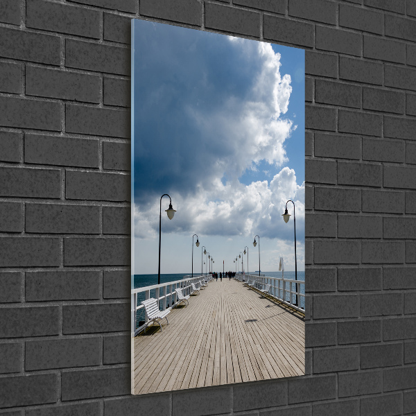 Bild auf Acrylglas vertikal Pier in Orłowo
